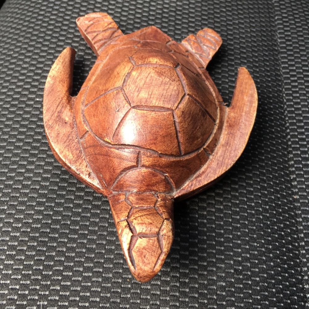 Wooden Turtle Decor